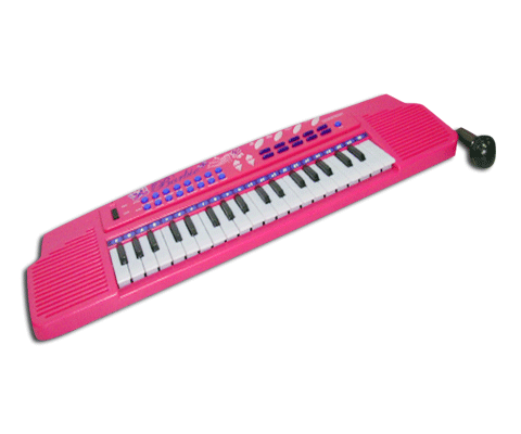 Barbie Electronic Keyboard With Microphone