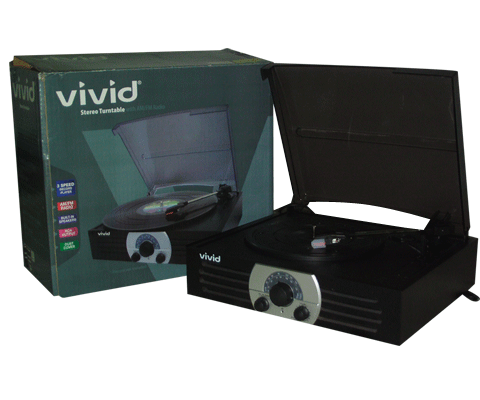 Vivid Stereo Turntable With Am, Fm Radio